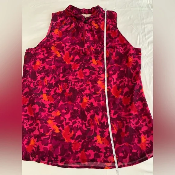Banana Republic Fuchsia, Pink, Purple and Orange Patterned Tank - Picture 14 of 16